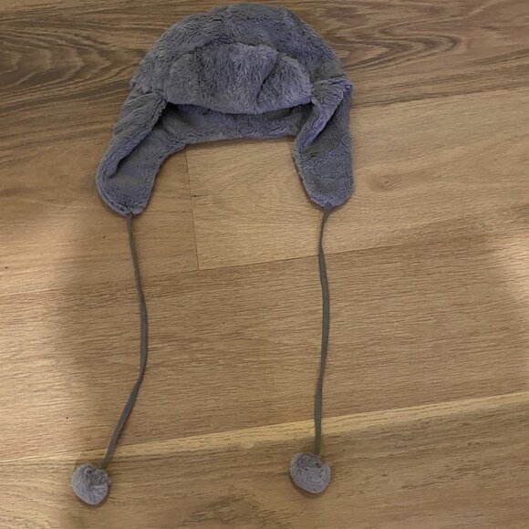 Nine West Accessories - Nine West Gray Faux Fur Trapper Hat